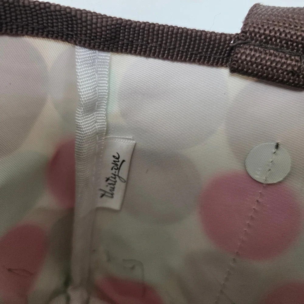 Thirty-One Littles Carry All Caddy Polka Dot Multi-Color Utility Organizer Tote